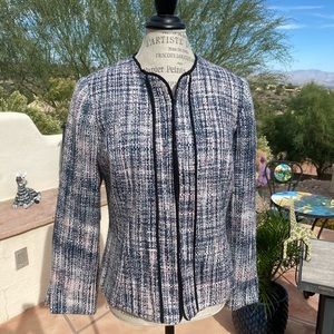Vintage 90s Requirements Women's Tweed Blazer Jacket Business 8